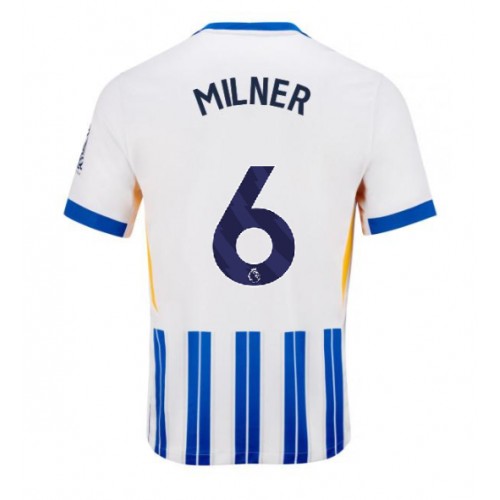 Fotbalové Dres Brighton James Milner #6 Domácí 2024-25 Krátký Rukáv